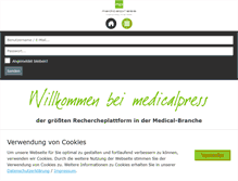 Tablet Screenshot of medicalpress.de